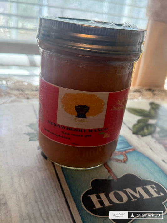 Strawberry mango seamoss gel