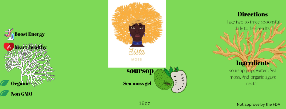 sour sop sea moss gel
